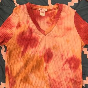 Long sleeve tie-dye shirt